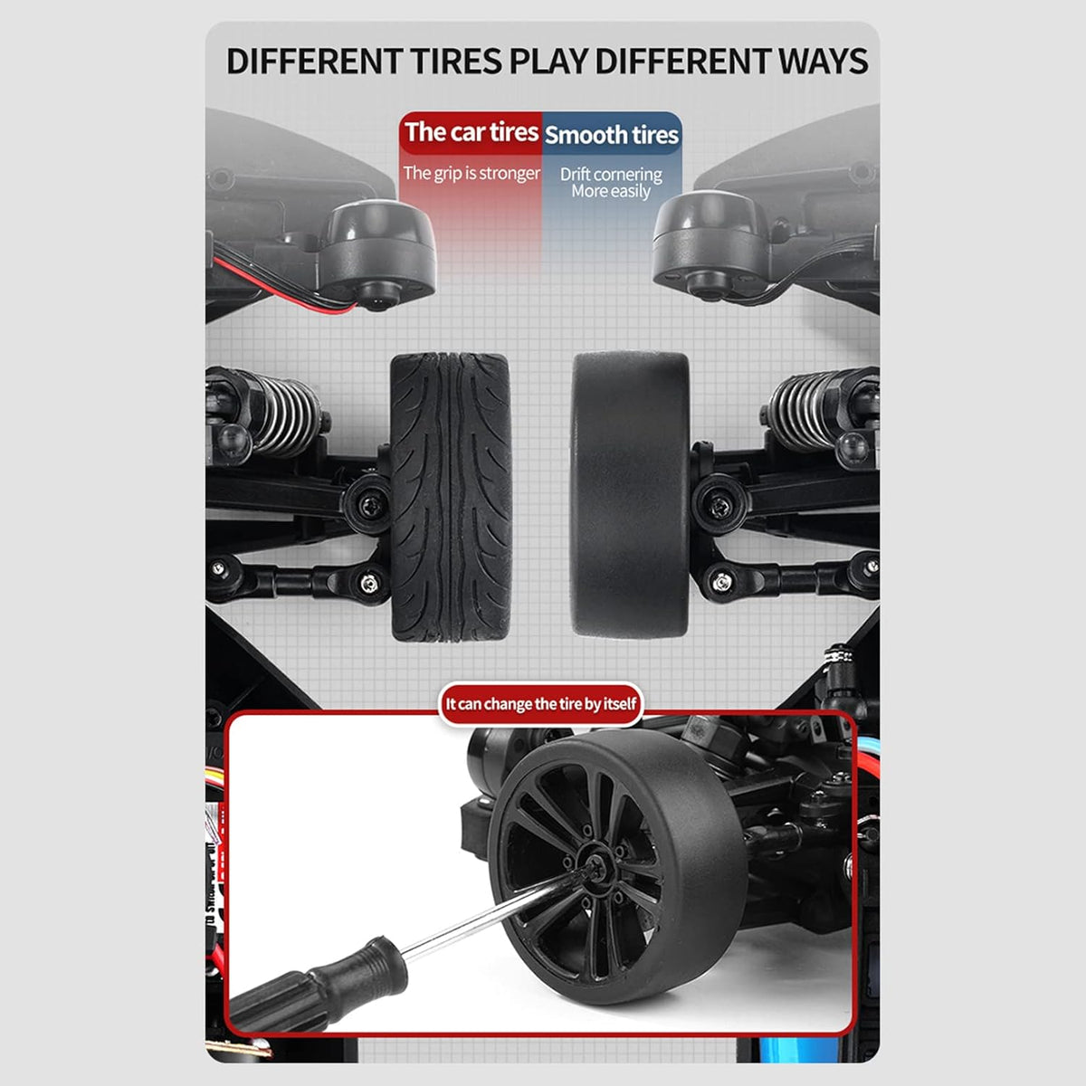 Pro RC Drift Car 2.4GHz, 1/16 Scale Car 4WD RC
Cars Fast Drifting Car
60KM/H
