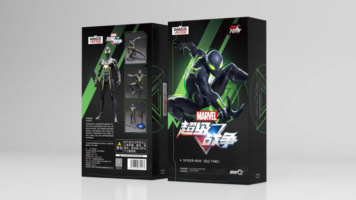 Marvel 10th Anniversary Edition - Spider Man Black & Green 1/10 Action
Figures