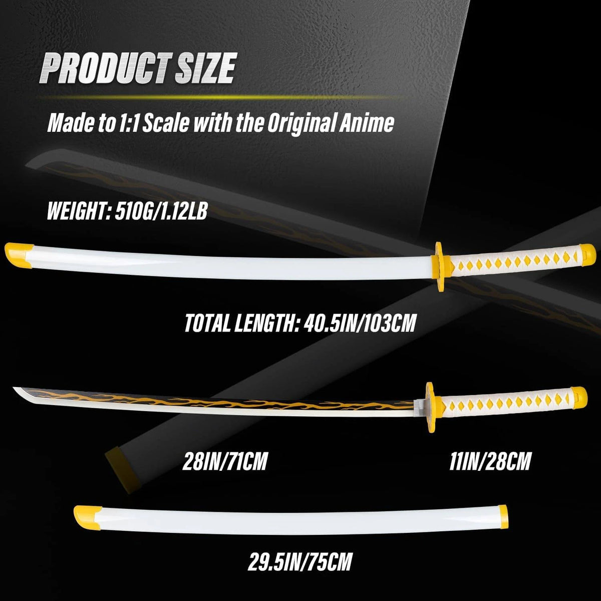 Demon Slayer Zenitsu
Nichirin Led Katana 104cm
