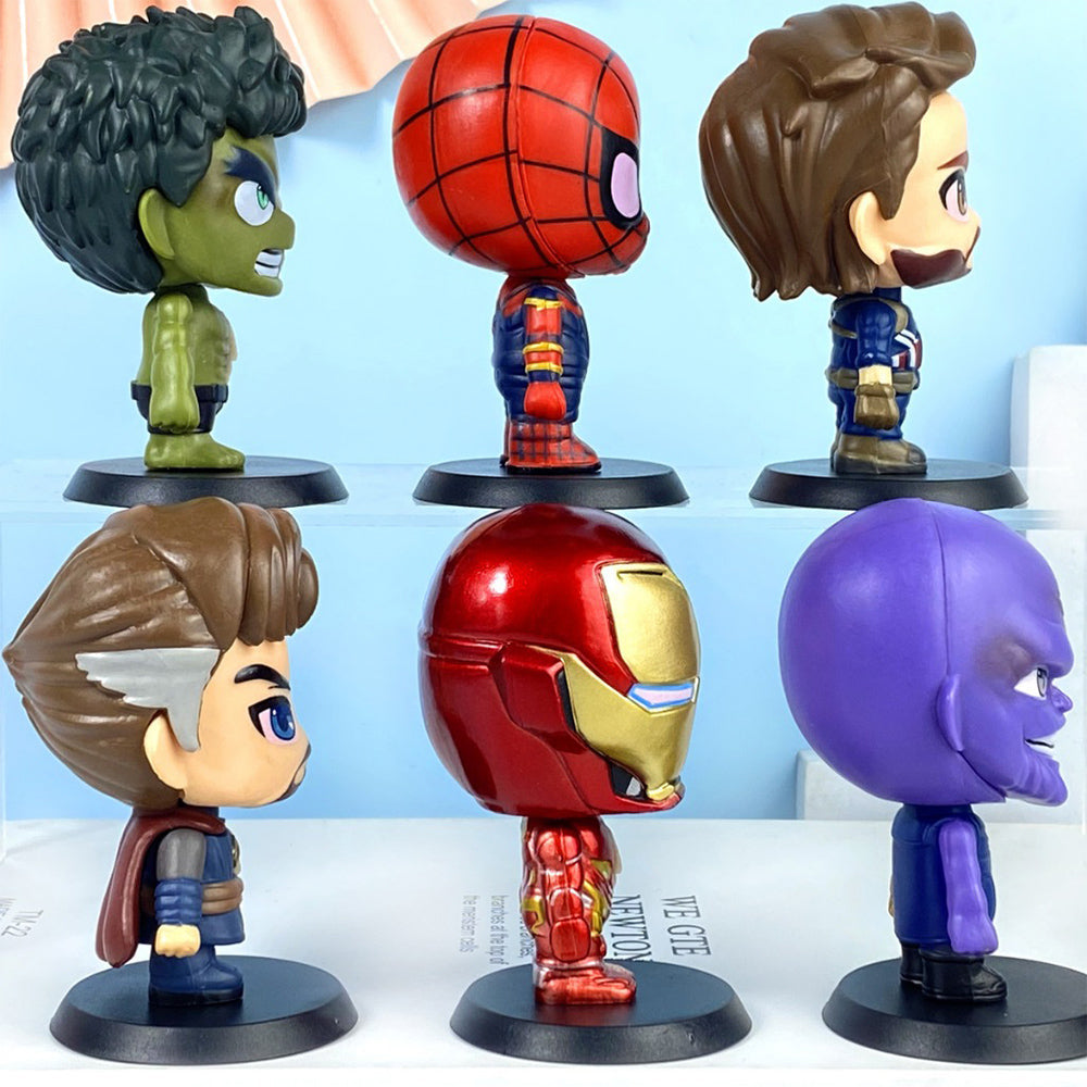 Avengers skeleton [8 cm /Set of 6], Half Anatomy Figure, Chibi PVC Anime
Toys