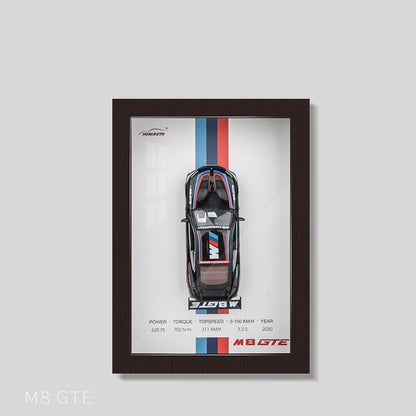 MiniAuto 1: 32 Diecast Metal 3D Car Frame Car
Model (BMW - M8 GTE)