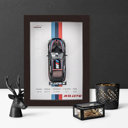 MiniAuto 1: 32 Diecast Metal 3D Car Frame Car
Model (BMW - M8 GTE)