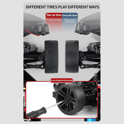 Pro RC Drift Car 2.4GHz, 1/16 Scale Car 4WD RC
Cars Fast Drifting Car
60KM/H