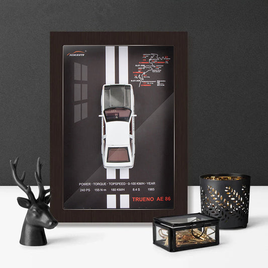 MiniAuto 1: 32 Diecast Metal 3D Car Frame Car
Model (AE86]