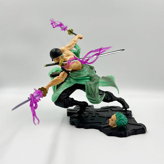 One Piece Zoro Action
Figure 19cm (Two Heads)