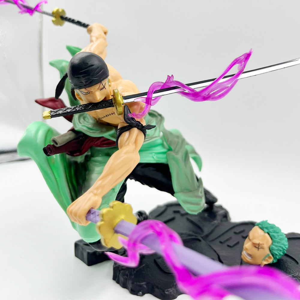 One Piece Zoro Action
Figure 19cm (Two Heads)