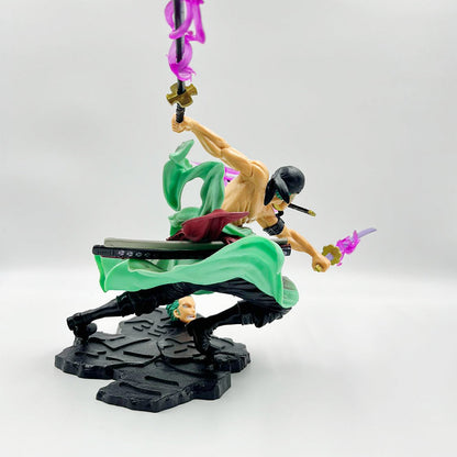 One Piece Zoro Action
Figure 19cm (Two Heads)