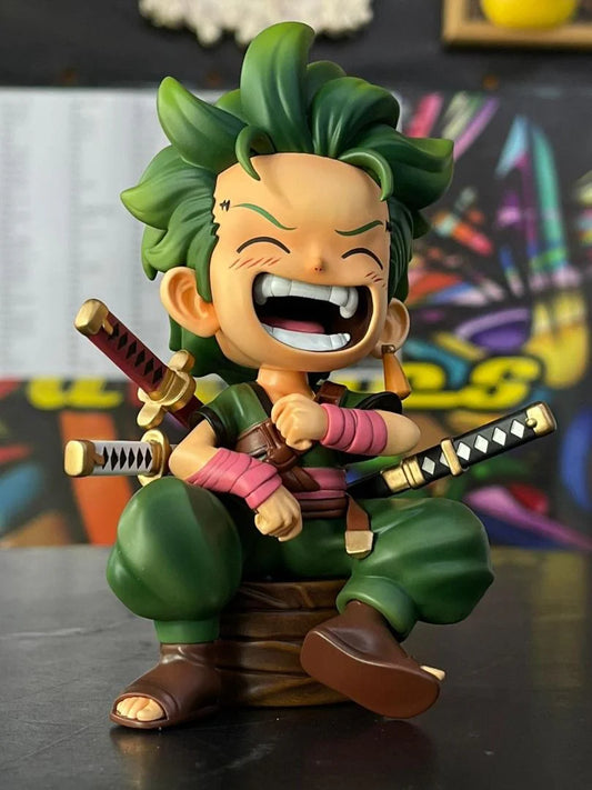 Zoro laughing sitting cute 13cm - One Piece