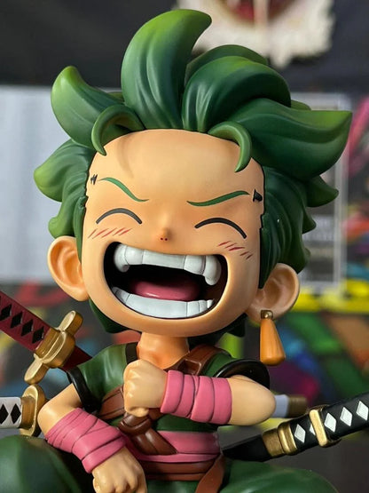 Zoro laughing sitting cute 13cm - One Piece